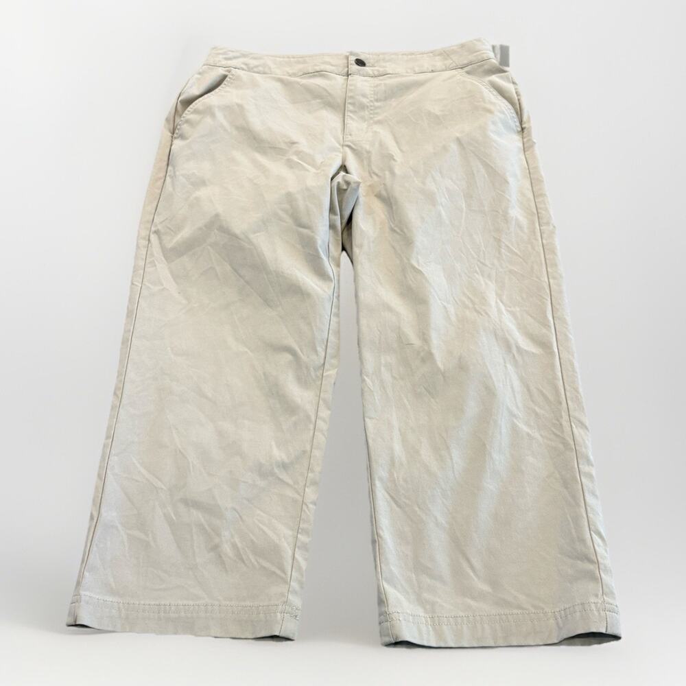 Columbia Womens Gray Capri Hiking Outdoors Stretch Pants Size 10 XL3080